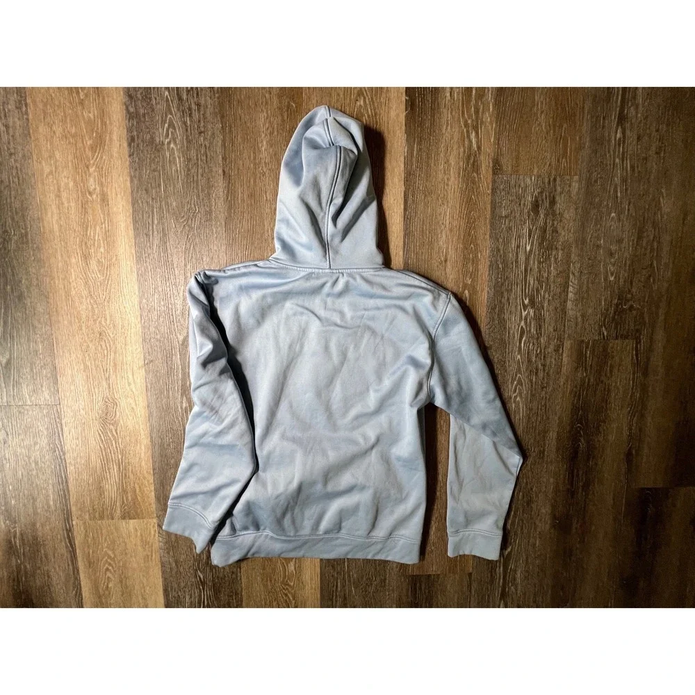 Majestic UNC Hoodie Mens Medium Blue Excellent Carolina Tar Heels Sweatshirt